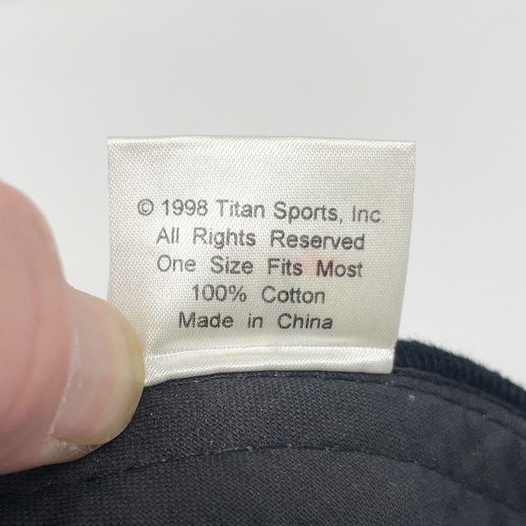 Vintage WWE 90’s WWF Stone Cold Skull Snapback Hat OS 1998 Titan Sports RARE - Picture 6 of 6
